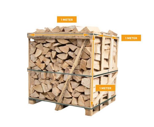 Brennholz Birke 25 cm, 1,6 srm/1 TM Naturgetrocknet